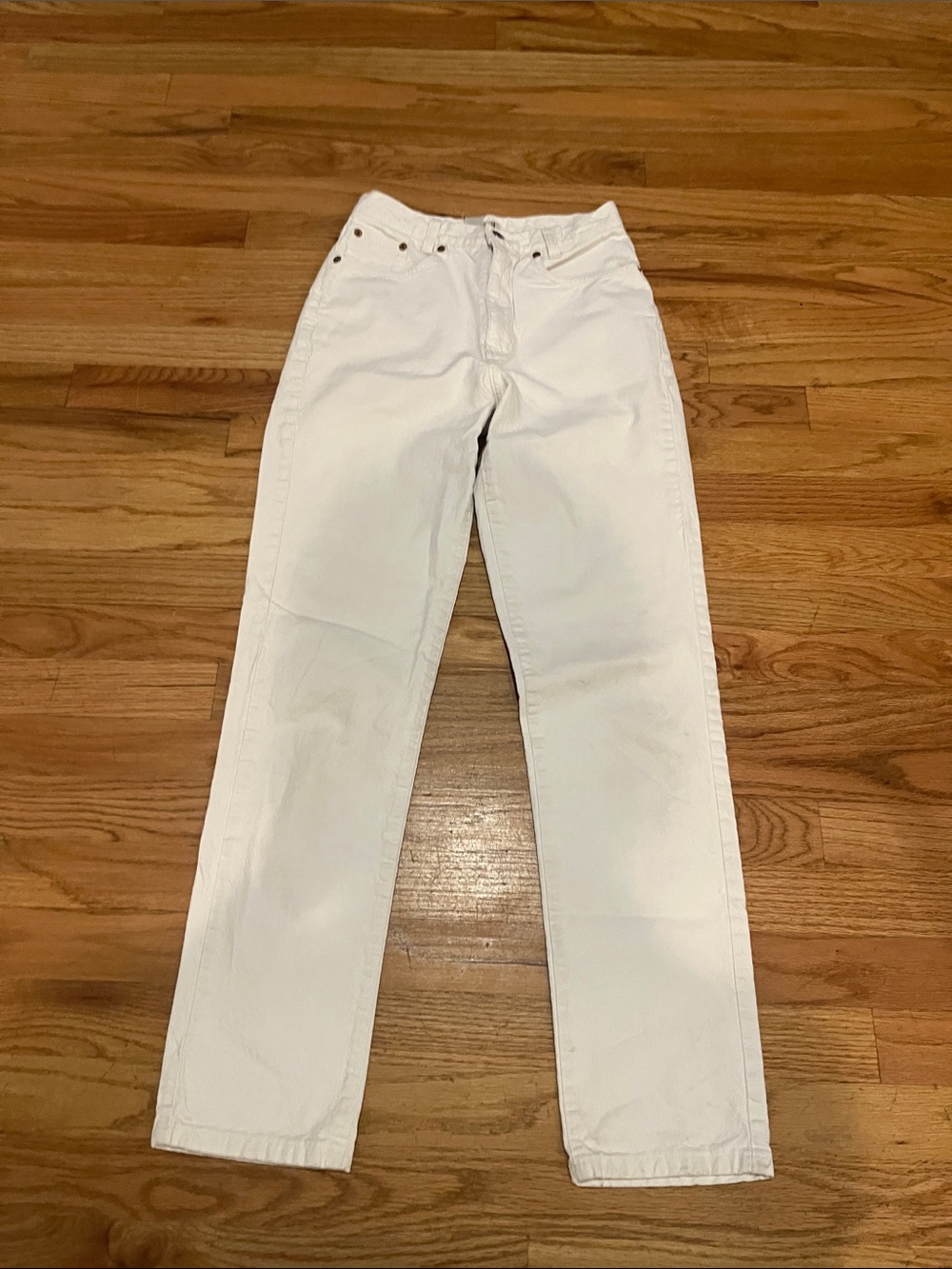 Banana Republic White Straight-Leg Women's Jeans